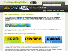 Tablet Screenshot of maplestory.mmorpgguides.org